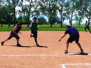 A softball tournament was held during Spock Days for the first time in three years.