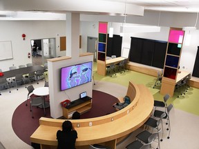 An area of ​​the Wallaceburg District High School student hub.  Tom Morrison/Postmedia Network