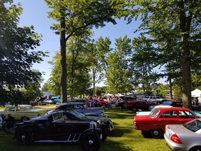 Nearly 300 vehicles filled Miller Park at the 2019 Show & Shine Auto Show. Optimist Club of West Lorne photo