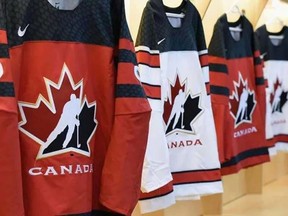 Hockey Canada jerseys.