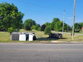Police are investigating a Wednesday morning crash that caused 'life-threatening' injuries to two people,