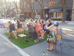 Residents participate in an Art Crawl event in this 2019 file photo. The event is returning this year on July 29. (TREVOR TERFLOTH/Chatham Daily News)