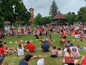 A large crowd gathered Friday for the dog show held as part of Canada Day celebrations in Port Dover.  ALEX HUNT