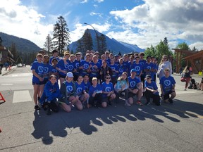 On Jun. 19, six students from École Meridian Heights in Stony Plain placed in the top 20 of 738 runners competing in the 10-kilometre Banff Marathon. Photo provided.