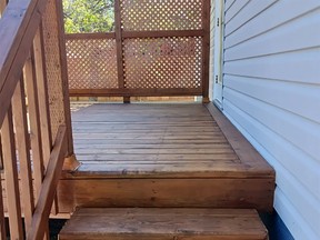 The deck at the end. (supplied photo)