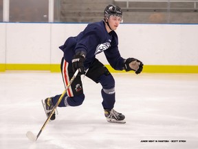 Spruce Grove's Jack Lynes has signed with the Niverville Nighthawks of the Manitoba Junior Hockey League (MJHL) for the upcoming 2022–23 season. Photo by Scott Stroh.