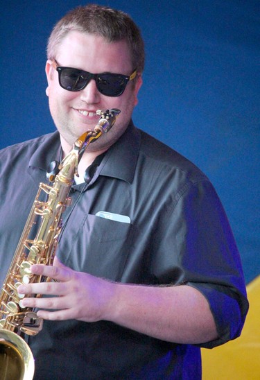 Wyld Stallyns, with Josh Norling on sax, at Rotaryfest at Clergue Park on Thursday, July 14, 2022 in Sault Ste. Marie, Ont. (BRIAN KELLY/THE SAULT STAR/POSTMEDIA NETWORK)