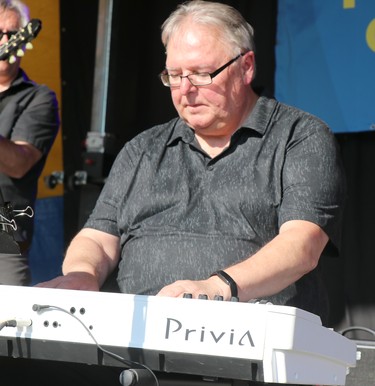 Jeff Holmes with Northern Jazz Ensemble at Rotaryfest at Clergue Park on Thursday, July 14, 2022 in Sault Ste. Marie, Ont. (BRIAN KELLY/THE SAULT STAR/POSTMEDIA NETWORK)