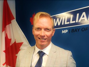 In an interview at his Belleville riding office Monday, Bay of Quinte MP Ryan Williams said he and staff are doing everything they can to help people find ways to fight shrinking household finances due to rising inflation costs. DEREK BALDWIN