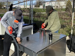 Support Ontario Youth will host a free Tools in the Trades Boot Camp at the Stratford Legion July 27 geared toward Stratford and area adults interested in training for a career in plumbing. Pictured, participants in a previous Tools in the Trades plumbing bootcamp learn to cut pipe in a simulated exercise. Submitted photo