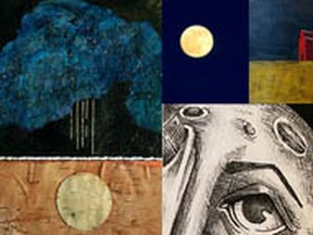 Two dozen artists' diverse takes on the moon are featured in Melt Studio and Gallery's summer show.