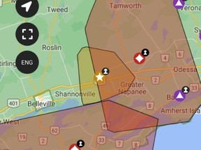 A fire at the Lennox and Addington Generating Station south of Napanee on Highway 33 knocked out power to more than 30,000 people between Kingston and Belleville on the weekend, confirmed Hydro One.