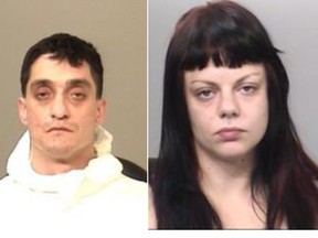 Rorey Hill, 38, and Jessica Poreba, 41, are accused of murder in the death of a Brantford man. Submitted