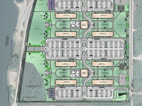 The proposed SkyDev development on East Bayshore Road in Owen Sound.
