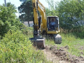 Work began on readying the site of the Mennonite school on July 23 in SSRT