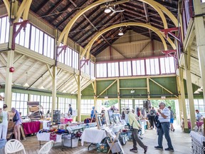 Shoppers peruse the various vendor stalls inside the Crystal Palace in Picton on Thursday during the 39th anniversary of the Prince Edward District WomenÕs Institute Art & Craft sale. ALEX FILIPE