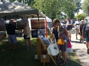 A good crowd was on hand for the return of Art on the Boulevard in Erieau on Saturday. Organizers say more than 100 vendors took part in the event, which like many others was sidelined for two years due to the pandemic. (Trevor Terfloth/The Daily News)