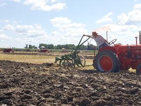 Competitors are getting their tractors and horses ready for the Chatham-Kent Plowing Match, to be held Aug. 13 near Blenheim. Shown is the plowing match in 2019, held in the Chatham area. File photo