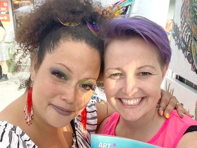 Writer Kasandra (Langevin) Coleman and artist Kristyn Watterworth have collaborated to produce a children’s book, Art Brings Friends Together. Handout