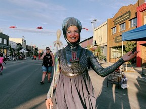 Street Performers greeted Grande Prairie earthlings with grace and a smile Friday night at the Street Performers Festival.