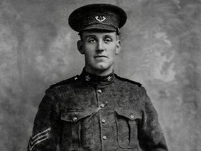 Company Sgt.-Maj. David George Parfitt is shown in a handout photo. Parfitt, a Canadian soldier killed in battle during the First World War has been identified, more than a century later. THE CANADIAN PRESS/HO-Parfitt Family **MANDATORY CREDIT**