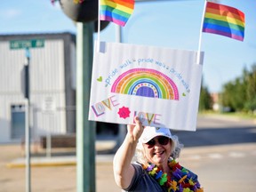 The Melfort Youth Evolution wrapped up Pride month with a walk down Melfort's Main Street and Saskatchewan Drive (Veteran's Way) Omar Sherif / The Journal