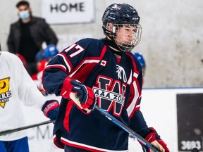 Joshua Lepain plays for the Windsor U16 AAA Jr. Spitfires in the 2021-22 season. (OHL Images)