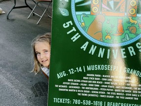 Matilda Hudson says the Bear Creek Folk Festival, Aug. 12-14 at Muskoseepi Park in Grande Prairie is going to be fun for everyone!