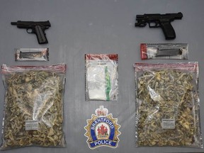 A police photo documented the drugs and firearms found last year when Shyheim Slowly-Bailey and another person were arrested.