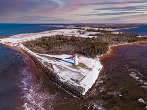 Dave Reed explores music with references to a lighthouse (band or album title) in this week's Music Junkie column. Pictured is the stunning Point Prim Lighthouse, the only round lighthouse on Prince Edward Island. SUBMITTED