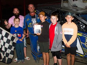 Chris Herbison picks up his second 358 Modified win in a row at Brockville Ontario Speedway on Saturday, July 2.
Henry Hannewyk photo