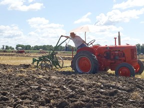 Competitors are getting their tractors and horses ready for the Chatham-Kent Plowing Match, to be held Aug. 13 near Blenheim. Shown is the plowing match in 2019, held in the Chatham area. (File photo)