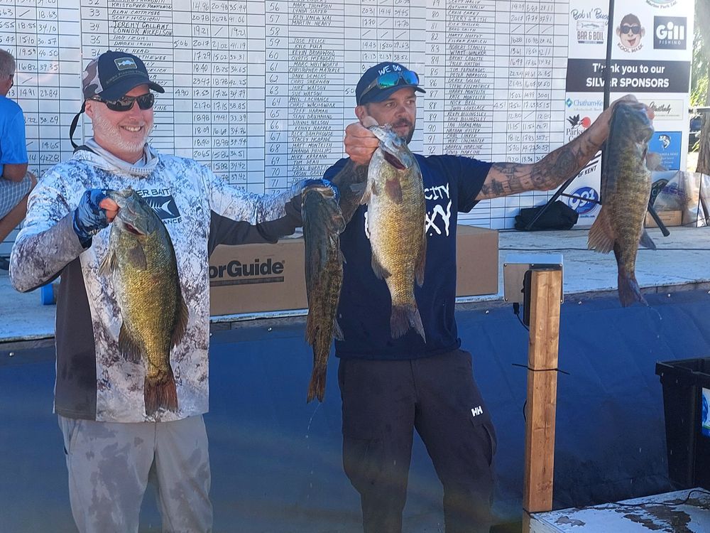 Winning team catches 50-plus pounds of bass to earn Canadian Tire