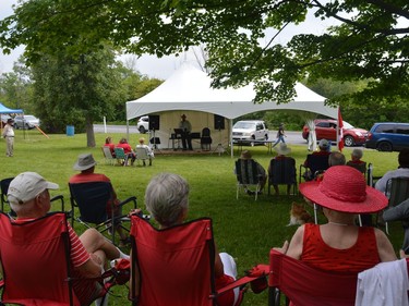 Live music entertained an intimate crowd at the Lost Villages Museum on Canada Day as a few drops of rain fell on Friday July 1, 2022 in South Stormont, Ont. Shawna O'Neill/Cornwall Standard-Freeholder/Postmedia Network