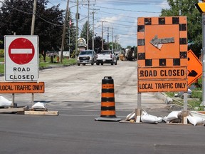 Wednesday was the first day for Sydney St. reconstruction work, between Seventh St. and Ninth St. in Cornwall. Photo on Wednesday, July 27, 2022, in Cornwall, Ont. Todd Hambleton/Cornwall Standard-Freeholder/Postmedia Network