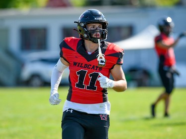 Cornwall Wildcats Evan Cordingly, during the team's game against the Myers Riders on Saturday July 9, 2022 in Cornwall, Ont. The Wildcats lost 42-36. Robert Lefebvre/Special to the Cornwall Standard-Freeholder/Postmedia Network