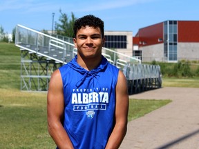 Max Ramirez wins silver with Team Alberta at the 2022 Football Canada Cup. Laura Beamish/Fort McMurray Today/Postmedia Network