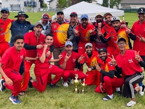 Fort McMurray cricket team wins the Red Deer Cricket Cup in Red Deer, Alberta. Supplied image Raheel Joseph