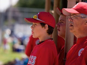 Coach Bob Elliott and 14-year-old future Montreal Canadiens forward Josh Anderson, who played for Elliott on Georgetown's 2009 National Bantam Baseball Championship team.