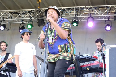 The Cypher, including Myka 9, Lex Leosis, Ultra Magnus, Mickey O'Brien and Clay and Friends, perform at Northern Lights Festival Boreal in Sudbury, Ontario on Saturday, July 9, 2022. Ben Leeson/The Sudbury Star/Postmedia Network