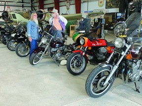 About 75 motorbikes ended up being displayed at the Bomber Command Museum of Canada on July 2, when the museum hosted its Bikes and Bombers event. STEPHEN TIPPER
