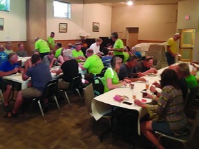 The Nanton Parkland United Church hosted supper July 14 for cyclists participating in Habitat for Humanity's Cycle of Hope.