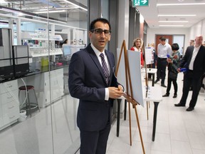 Mehdi Sheikhzadeh, with Lambton College, is shown in this file photo are the official opening of the school's Centre of Excellence in Energy and Bio-Industrial Technology.