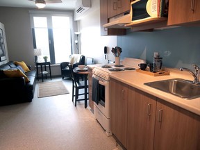 After the Dogwood Suites grand opening ceremony last Thursday, visitors were able to tour a third-floor, one-bedroom unit.  CHRIS ABBOTT
