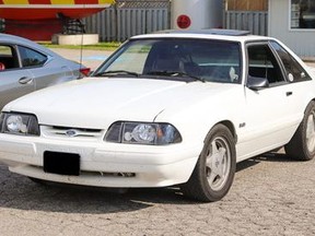 Norfolk OPP are investigating the theft of this 1991 Ford Mustang from a property in the Houghton area. The theft occurred in the early hours of Thursday, July 14. NORFOLK OPP/SUBMITTED