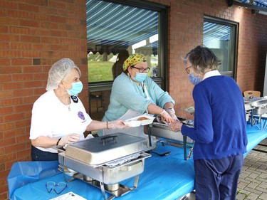 The Ukrainian Centre hosted a Blueberry Garden Party in Sudbury, Ont. on Thursday July 21, 2022. Food available included pyrohy, cabbage rolls, blueberry pyrohy, crepes with cream cheese filling and blueberry sauce, and a variety of blueberry desserts. John Lappa/Sudbury Star/Postmedia Network