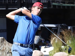 Griffin Jones takes part in the Idylwylde Invitational at the Idylwylde Golf & Country Club in Sudbury, Ont. on Friday July 22, 2022. The tournament wraps up on Sunday. John Lappa/Sudbury Star/Postmedia Network