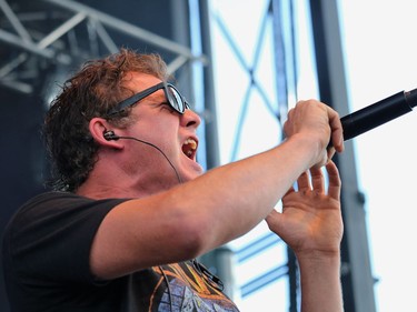 Lead vocalist Marc Arcand of High Holy Days performs on Friday at Rock On The River.

ANDREW AUTIO/The Daily Press