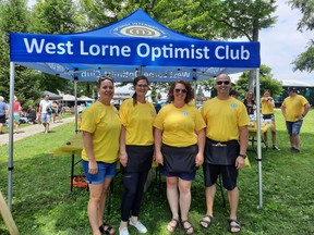 The organizing committee for the 25th annual Show & Shine Auto Show were, from left: Krista Bodkin, Nikki Ross, Marsha Kalita, and Tom Kalita.  Victoria Acres