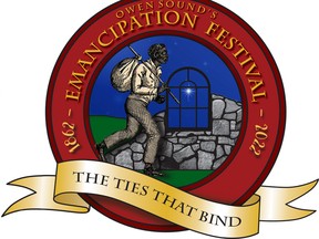 The 160th Emancipation Festival celebration will take place from Friday, July 29 to Sunday, July 31, in Owen Sound, the most northern terminus of the Underground Railroad and the longest continuous running emancipation picnic in North America. Logo supplied.